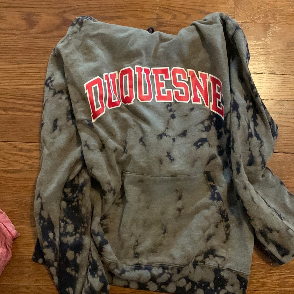Duquesne bleached hoodie